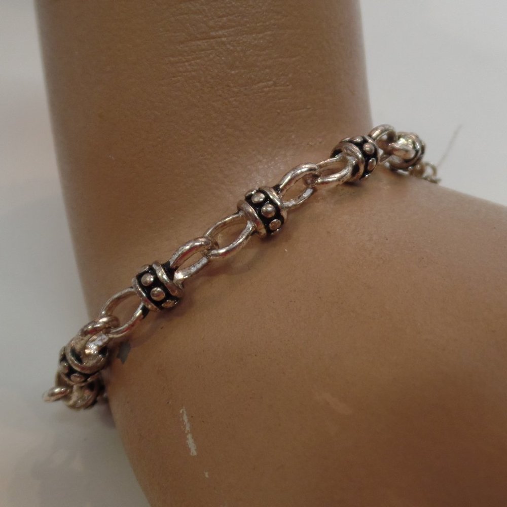 Premier Design Silvetone Bracelet Suited for 7" Wrist or less